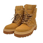 Louis Vuitton Boots Ranger Ankle Beige Monogram Shoes Size 3151