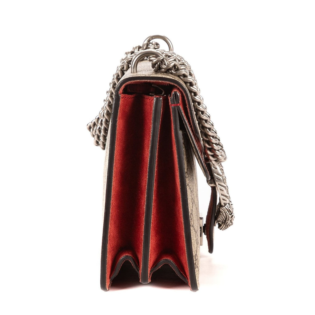 Gucci Dionysus Beige Red Supreme Canvas Shoulder Bag — view 4