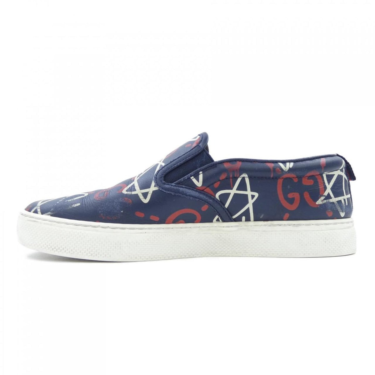 Gucci Sneakers White 6 Navy Red — view 2