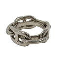 Hermes Chaine D'ancre Scarf Ring Plated Silver