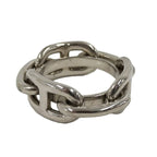 Hermes Chaine D'ancre Scarf Ring Plated Silver