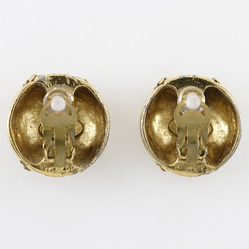 Chanel Coco Mark Vintage Gold Plated 23 37 g Earrings — view 4
