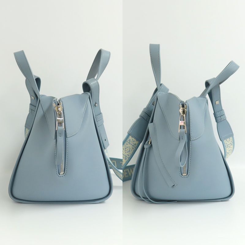 Loewe Hammock Compact A538 H13 X14 Handbag 2-Way Light Blue Series — view 4