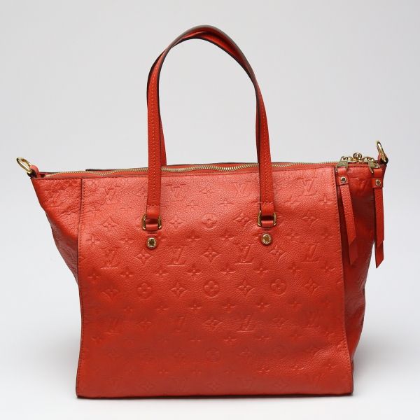 Louis Vuitton Empreinte Bastille MM Monogram Tote Bag Red — view 2