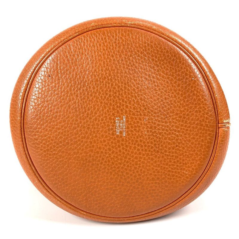Hermes Shoulder Bag Mangeoir MM Taurillon Cles Mance Orange — view 5