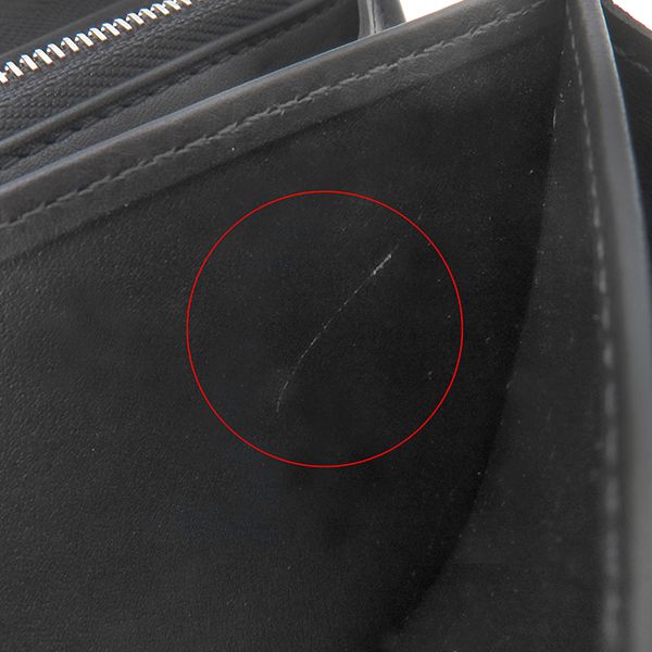 Louis Vuitton Long Wallet Zippy Monogram Mahina Noir Black Silver — view 9