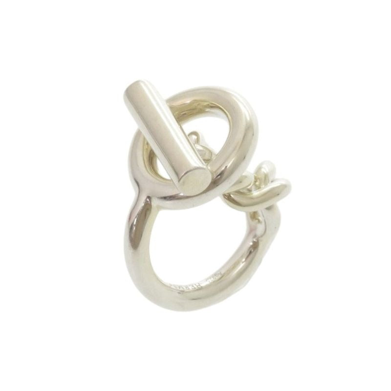 Hermes Croisette Silver 925 Size 51 Ring 1172