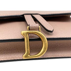 Christian Dior Waist Bag Saddle Belt Pouch S5619 Cwvg-50 pu Logo Pink Beige — view 7
