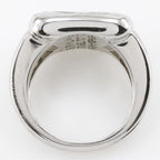 Hermes Corozo Metal Size 10.5 Silver 10.1 g Ring — view 7