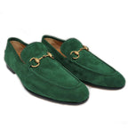 Gucci Horsebit Loafer Jordan Size 6 1 2 Suede Green — view 2