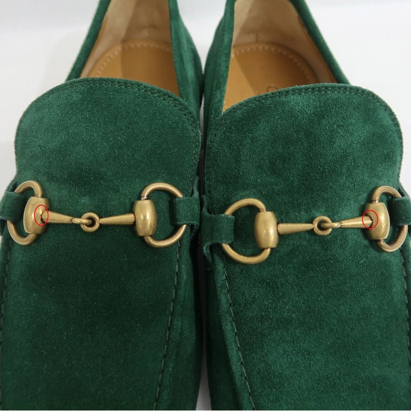 Gucci Horsebit Loafer Jordan Size 6 1 2 Suede Green — view 8