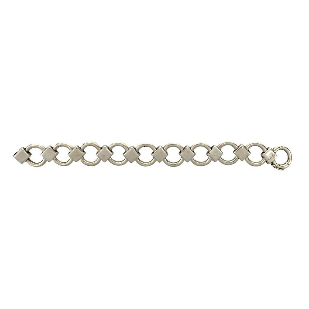 Hermes Vintage Lancelot Bracelet Bangle Silver — view 5