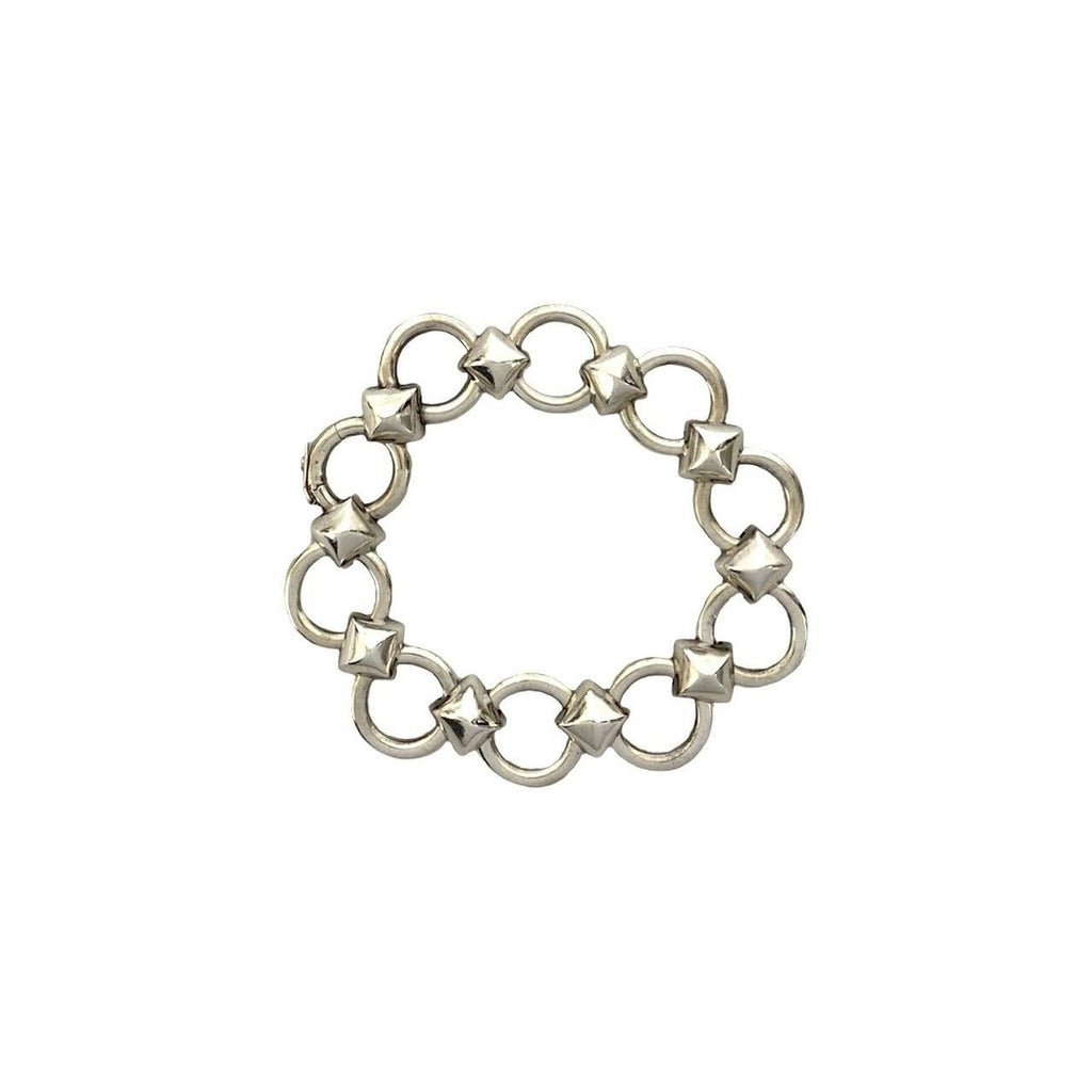 Hermes Vintage Lancelot Bracelet Bangle Silver — view 6