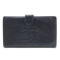 Chanel Caviar Leather Black Long Wallet