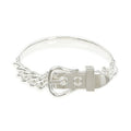 Hermes Bracelet Book le Series Inflexible GM 17 Silver