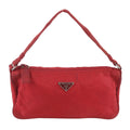 Prada Tessuto Nylon Triangle Logo Handbag Pouch