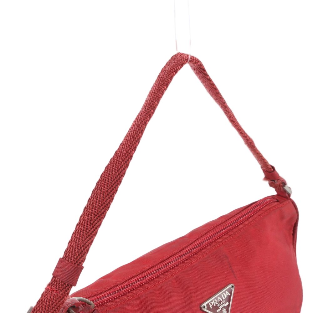 Prada Tessuto Nylon Triangle Logo Handbag Pouch — view 2