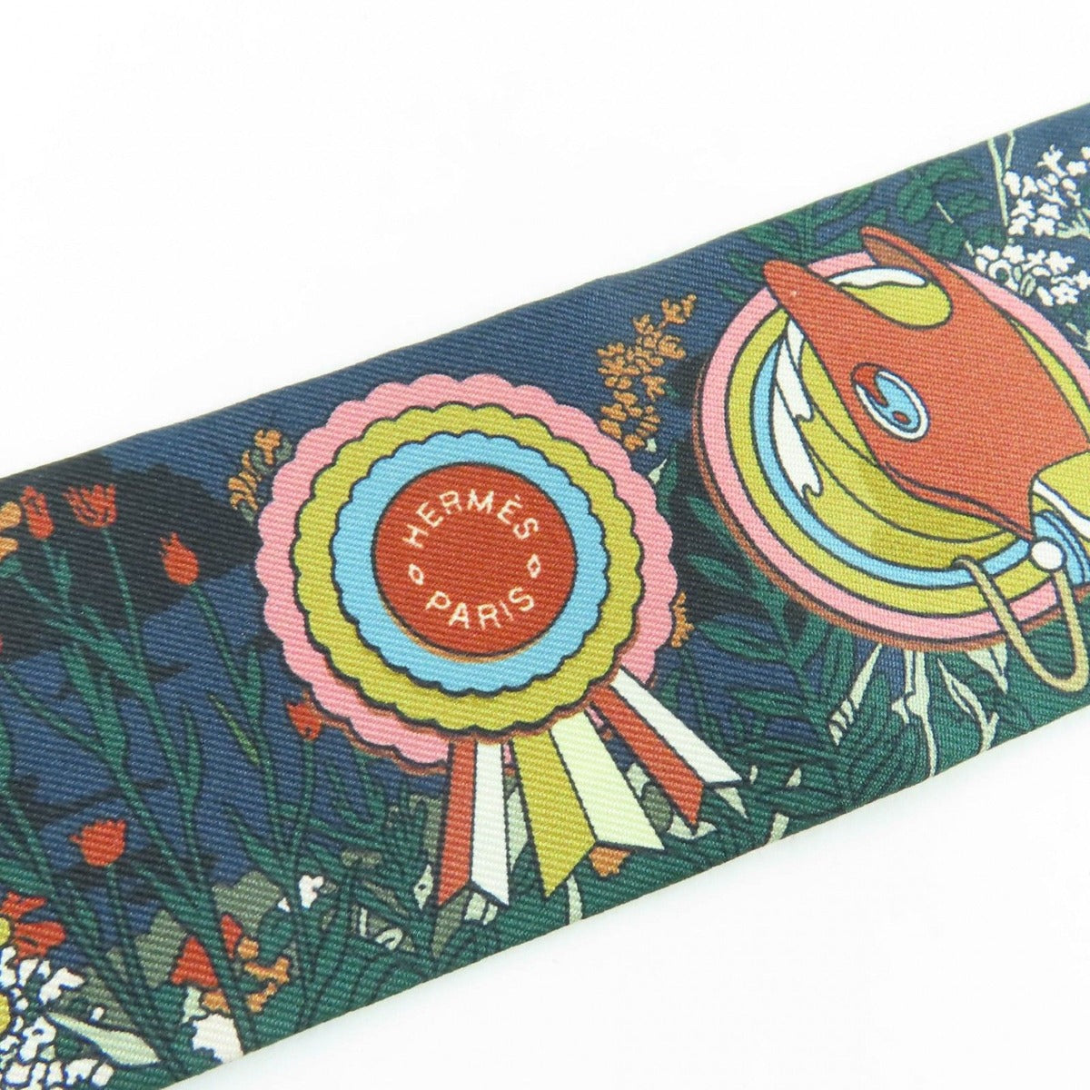 Hermes Twilly Pony Pit Stop Silk Scarf — view 6