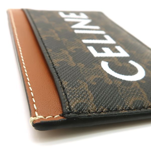 Celine Card Holder 10 B702 cly.04 lu Triomphe Canvas Case Logo Print Pass — view 5