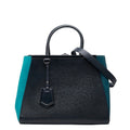 Fendi Toujour 2-Way Shoulder Bag Navy Green Leather