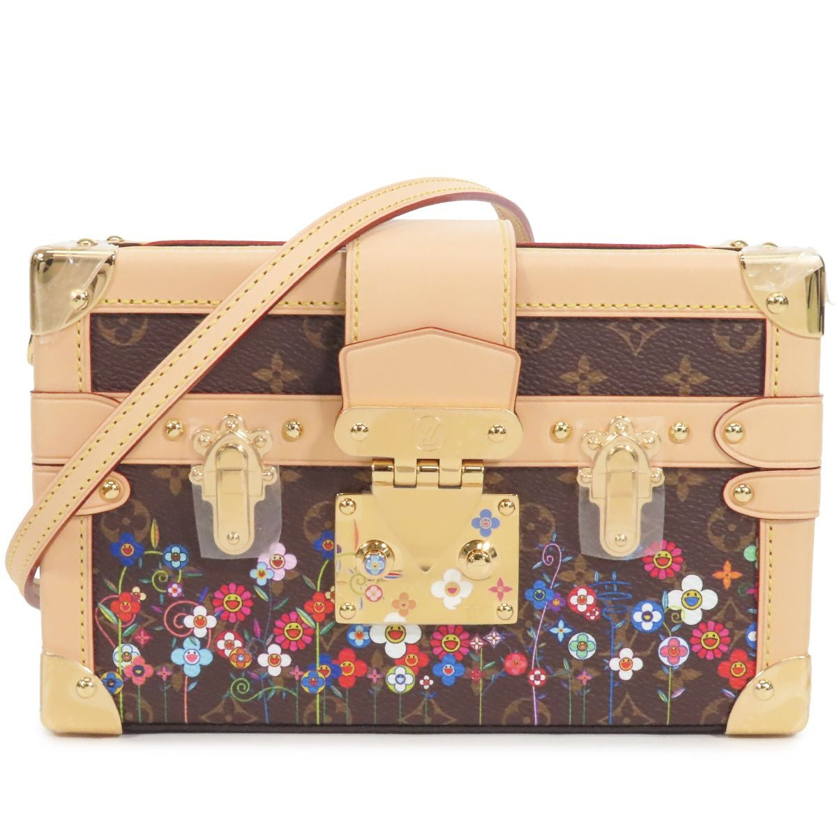 Louis Vuitton LV x Takashi Murakami Petite Brown Monogram Canvas Pochette