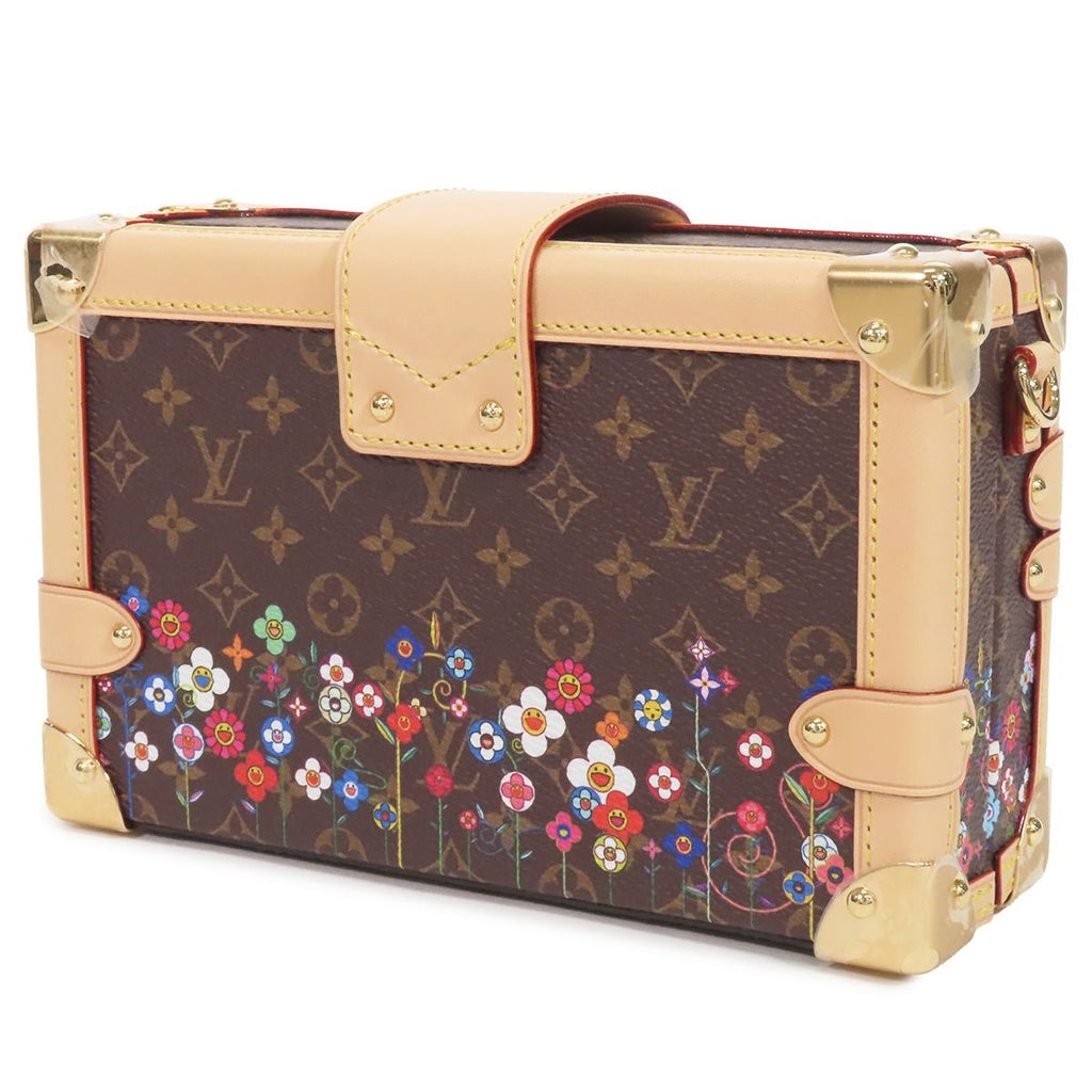 Louis Vuitton LV x Takashi Murakami Petite Brown Monogram Canvas Pochette — view 2