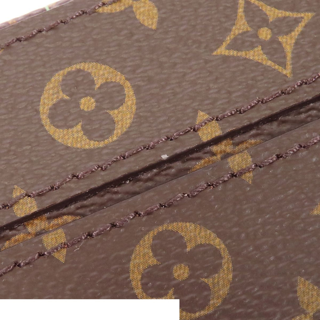 Louis Vuitton LV x Takashi Murakami Petite Brown Monogram Canvas Pochette — view 6