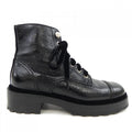 Chanel Lace Up Boots