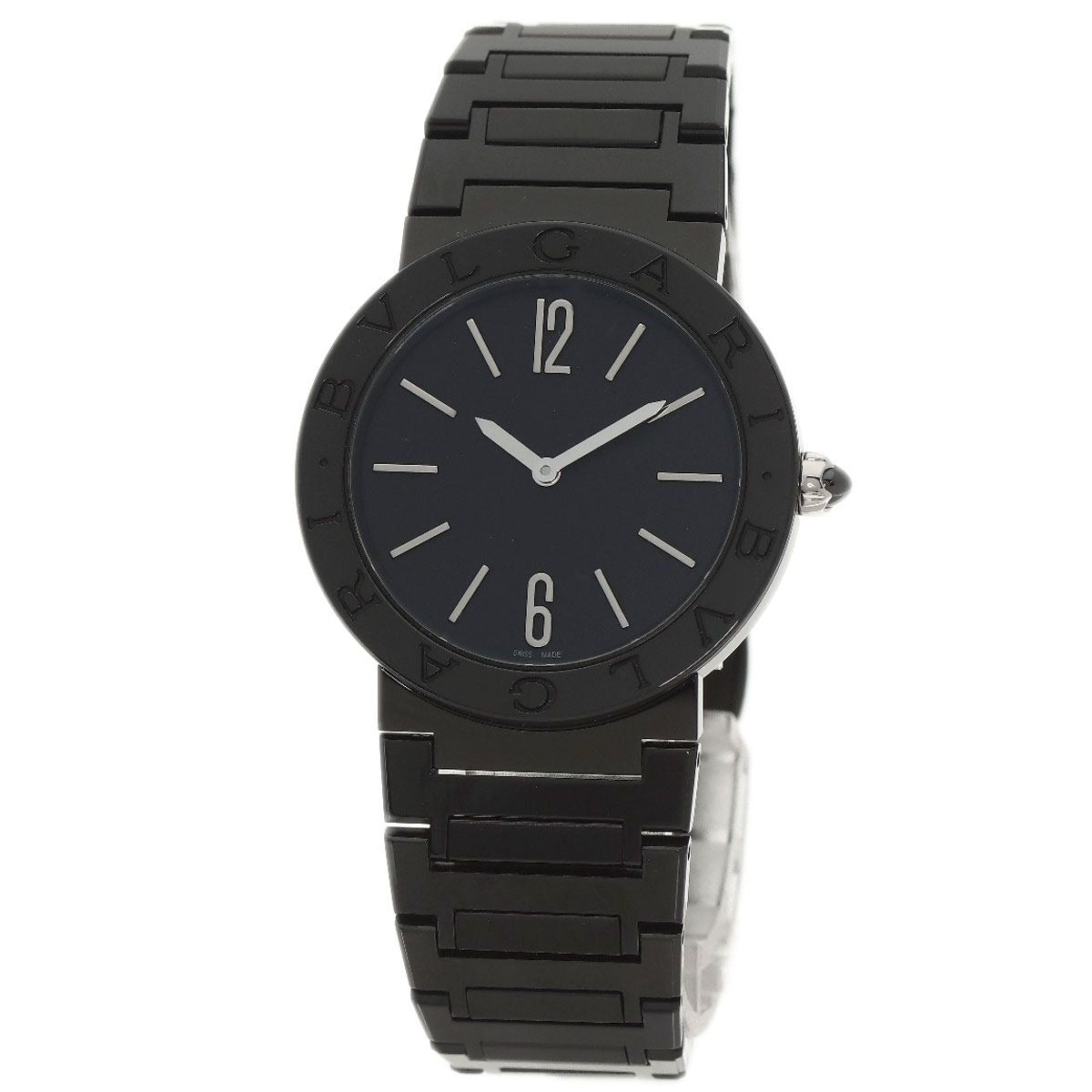Bvlgari Black Diamond Carbon Watch SS Boys