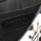 Chanel Shoulder Bag Coconage Black White Wool Small Flap Chain — view 4