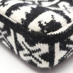 Chanel Shoulder Bag Coconage Black White Wool Small Flap Chain — view 6