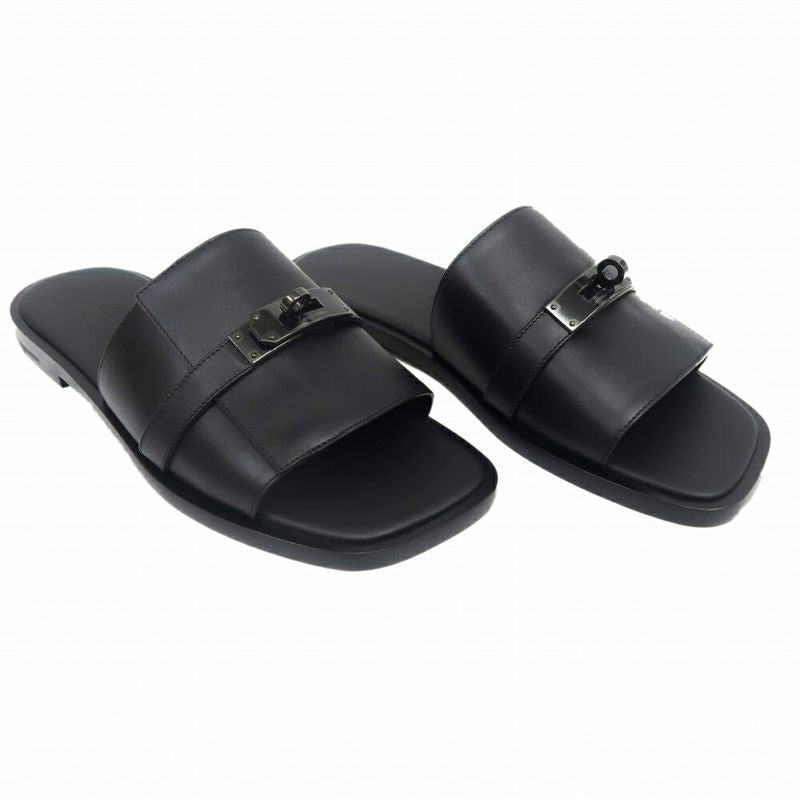 Hermes Gabriel Sandals So-Black Size 41 Shoes — view 2