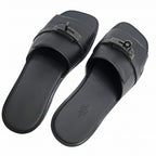 Hermes Gabriel Sandals So-Black Size 41 Shoes — view 6
