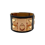 Hermes Bracelet Collier de Chien Cd89 T2 Leather Medallion — view 2