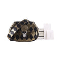 Gucci Metallic Crackle Gold Black Leather Handbag