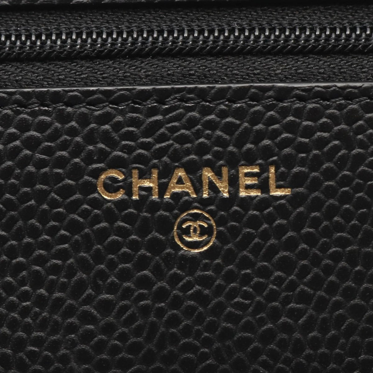 Chanel Shoulder Bag Quilted Black Leather Chain Wallet — view 5