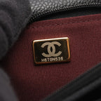 Chanel Shoulder Bag Quilted Black Leather Chain Wallet — view 6