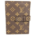 Louis Vuitton Notebook Cover Pochette Photo Case Monogram Canvas Brown