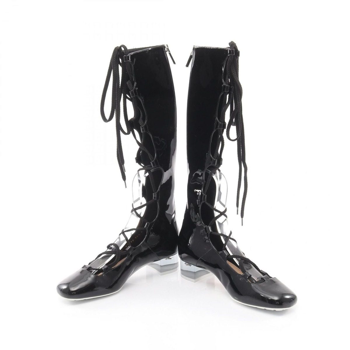 Dior Boots Lace Up Patent Leather — view 3
