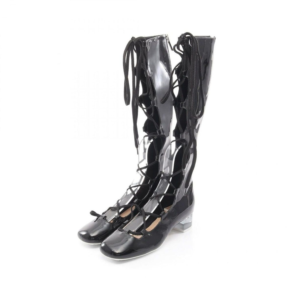 Dior Boots Lace Up Patent Leather