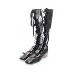 Dior Boots Lace Up Patent Leather