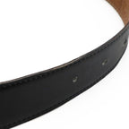 Hermes H Plate Belt Reversible Box Calf Togo Leather Black Brown — view 7