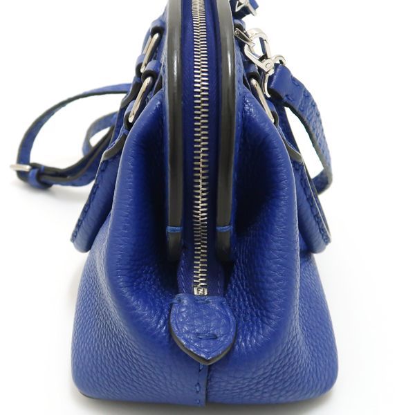 Fendi Selleria 8 Bn258 Mini Adele 2-Way Bag Leather Blue — view 5