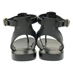 Celine Ankle Strap Flat Sandals 36 Black — view 3