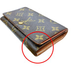Louis Vuitton Monogram L-shaped Zipper Porte Monnaie Vie Tresor Fold — view 6
