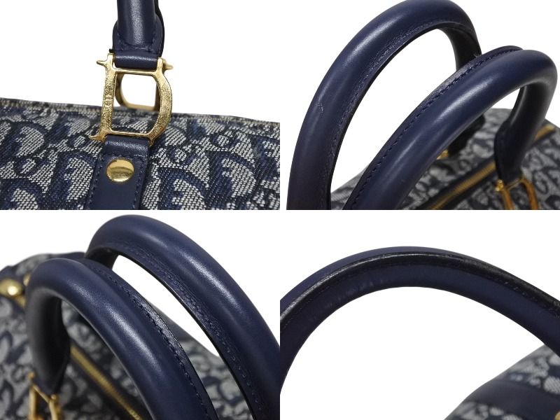 Dior Trotter Handbag Galliano Era Navy — view 4