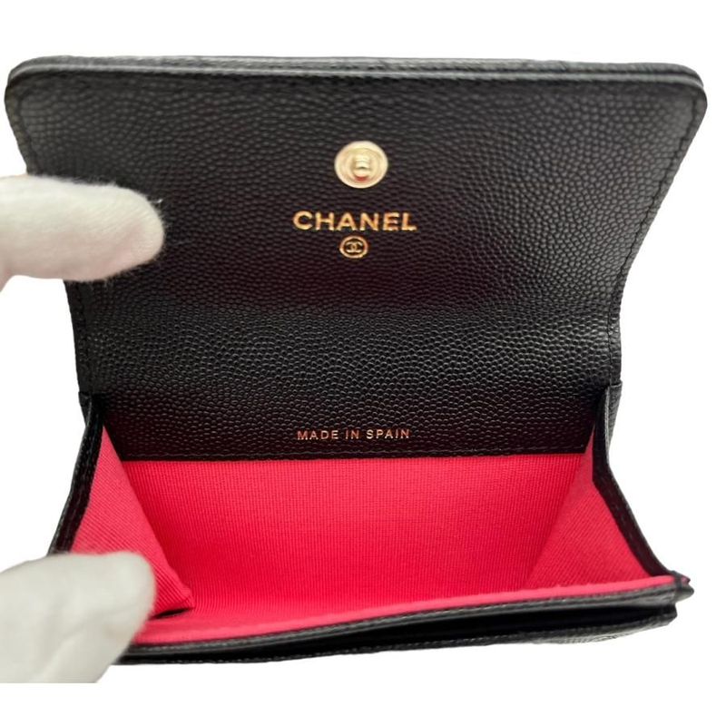 Chanel Ap2735 Coin Case Card Mini Wallet Blackpink Caviar Leather — view 6
