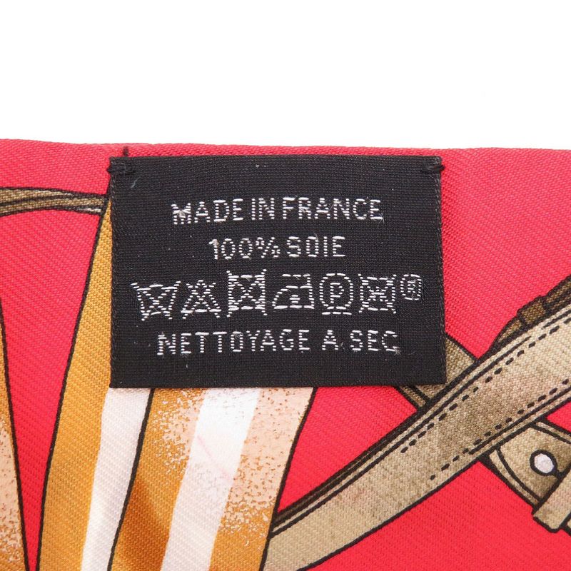 Hermes Twirly Scarf Silk Rouge — view 3