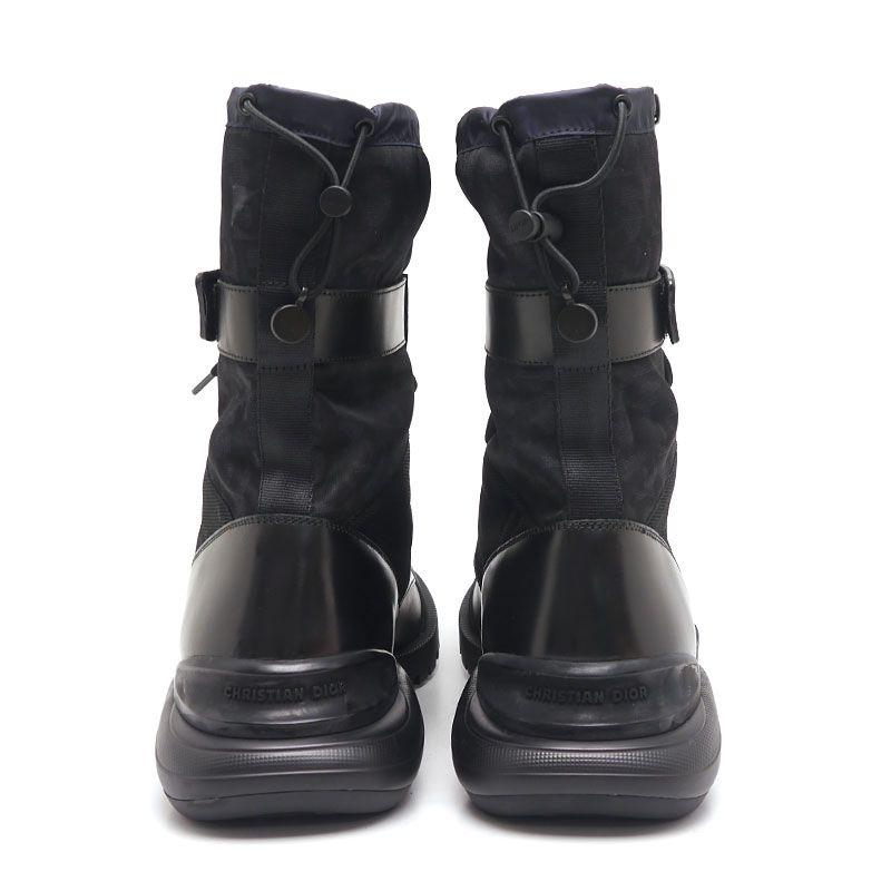Dior Combat High Top Boots 42 Oblique Black — view 5