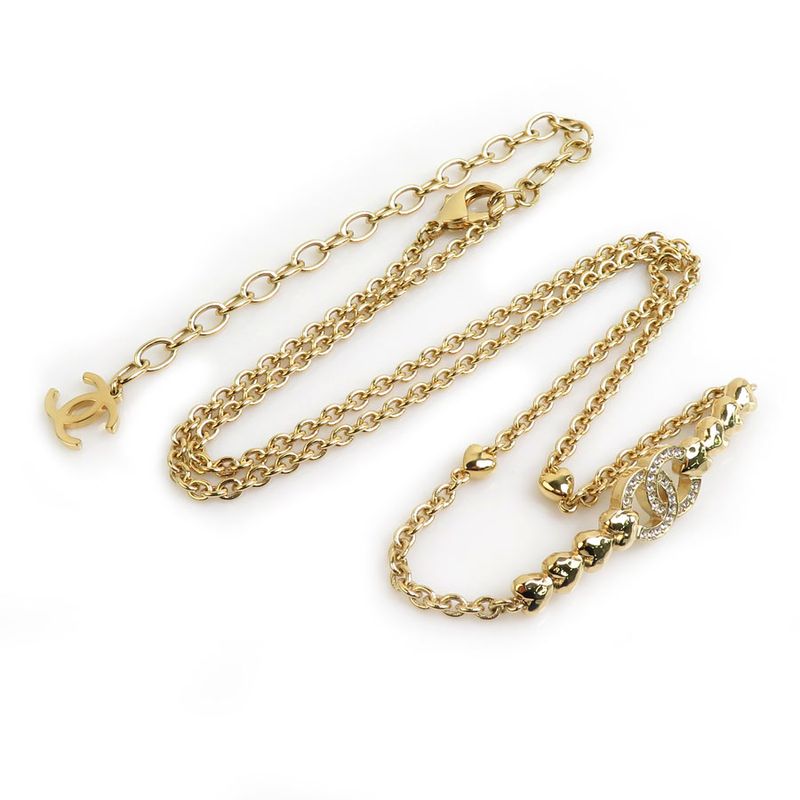 Chanel Pendant Gold Necklace — view 3